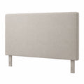 Cabecero de Cama Tapizado en Lino Beige 135x70 cm