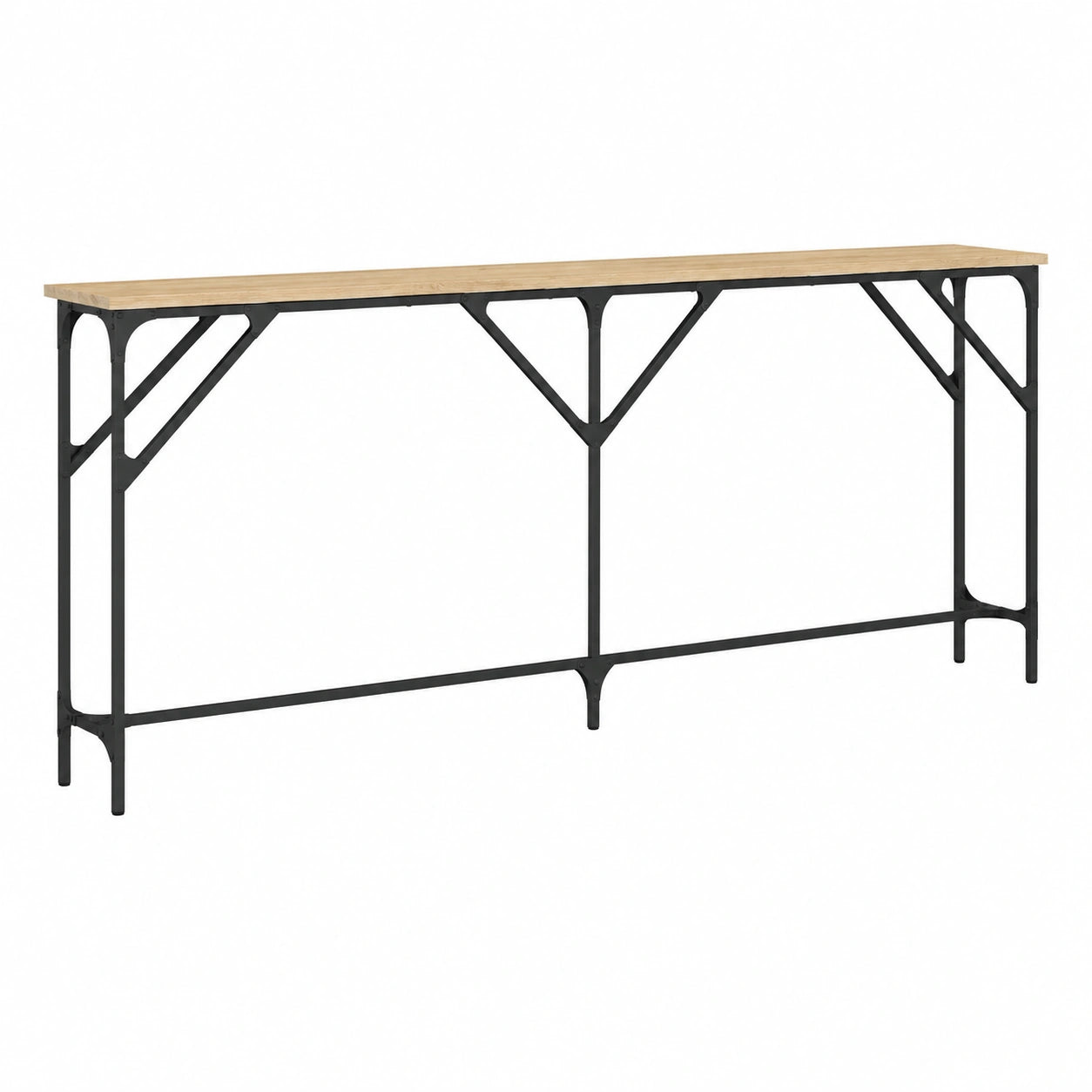 Mesa Consola de Roble Sonoma para Salón y Entrada