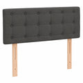 Cabecero Tapizado Gris con LED para Cama Individual 90x78/88 cm