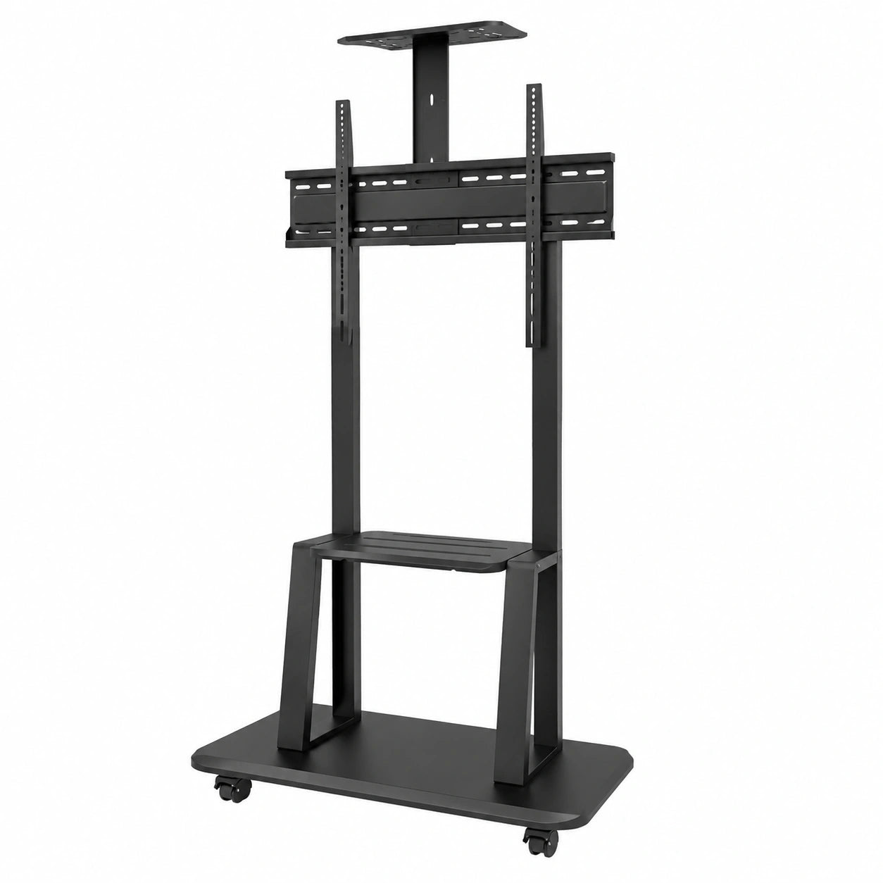 Soporte Móvil para TV de 55 a 75 Pulgadas con Ruedas - VESA 600x400mm - Negro
