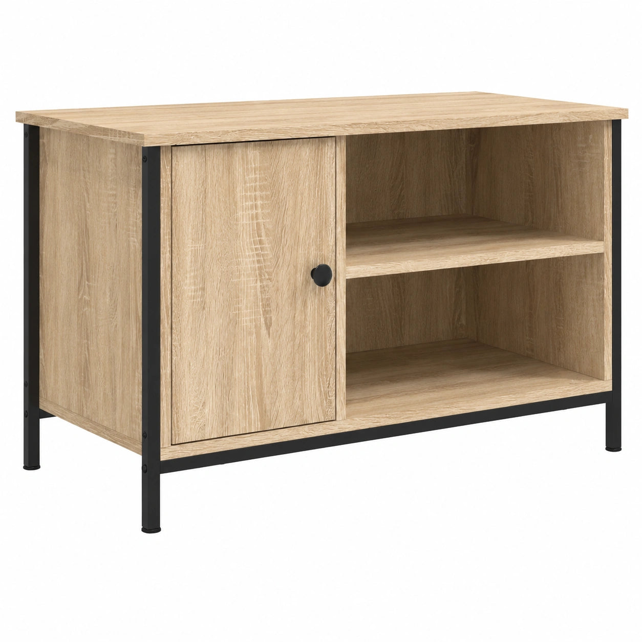 Mesa de TV de Madera de Roble Sonoma 80x40x50 cm vidaXL