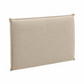 Cabecero de espuma desenfundable antimanchas para camas de 90 cm, 100 cm de altura, color beige
