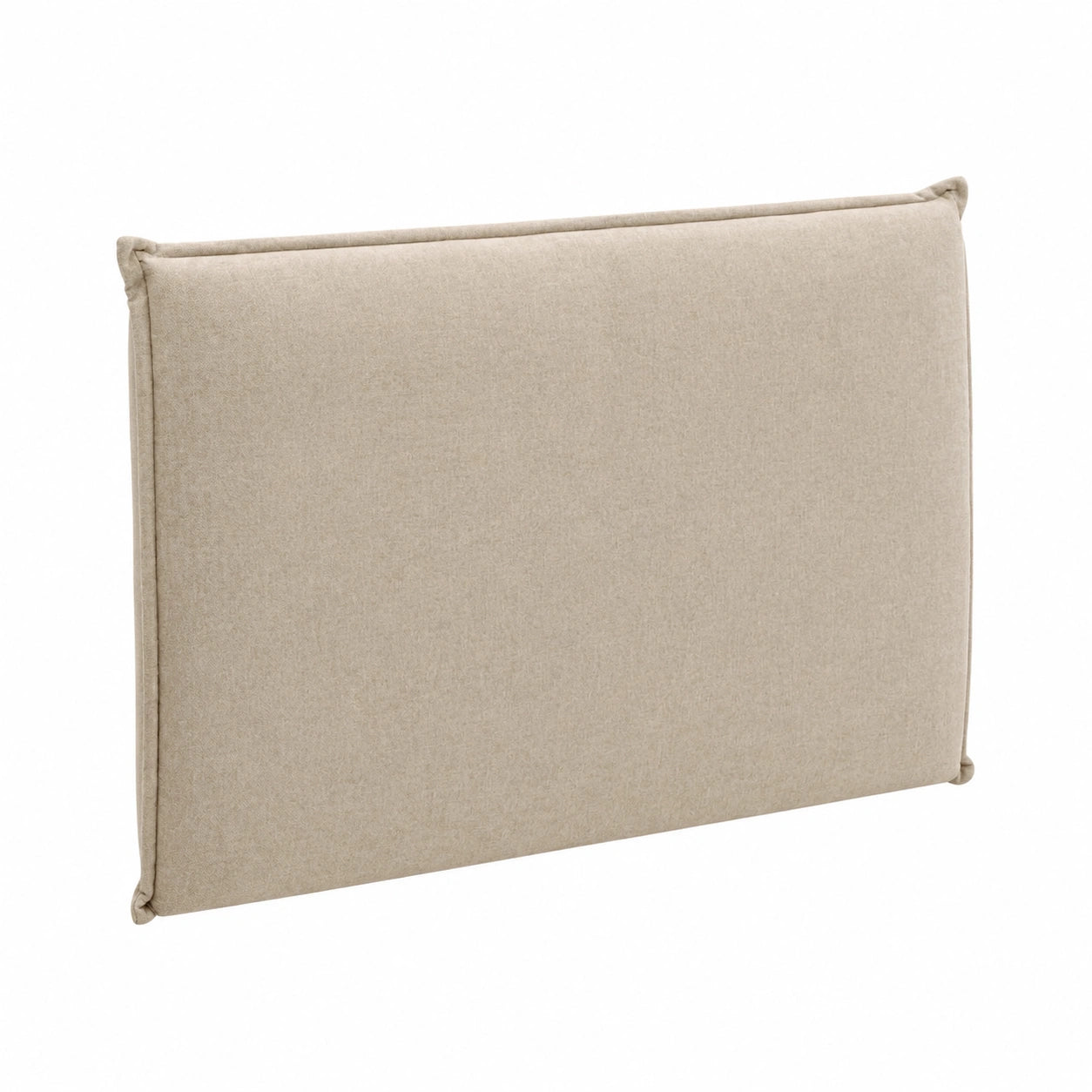 Cabecero de espuma desenfundable antimanchas para camas de 90 cm, 100 cm de altura, color beige