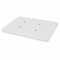 Base Tapizada con Ventilación, Blanco, 90x190 cm, Sin Patas