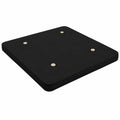 Base Tapizada Negra 3D con Válvulas de Ventilación 105x190 cm
