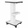 Carrito de Almacenamiento de 3 Niveles para Spa y Salón de Belleza, Color Blanco