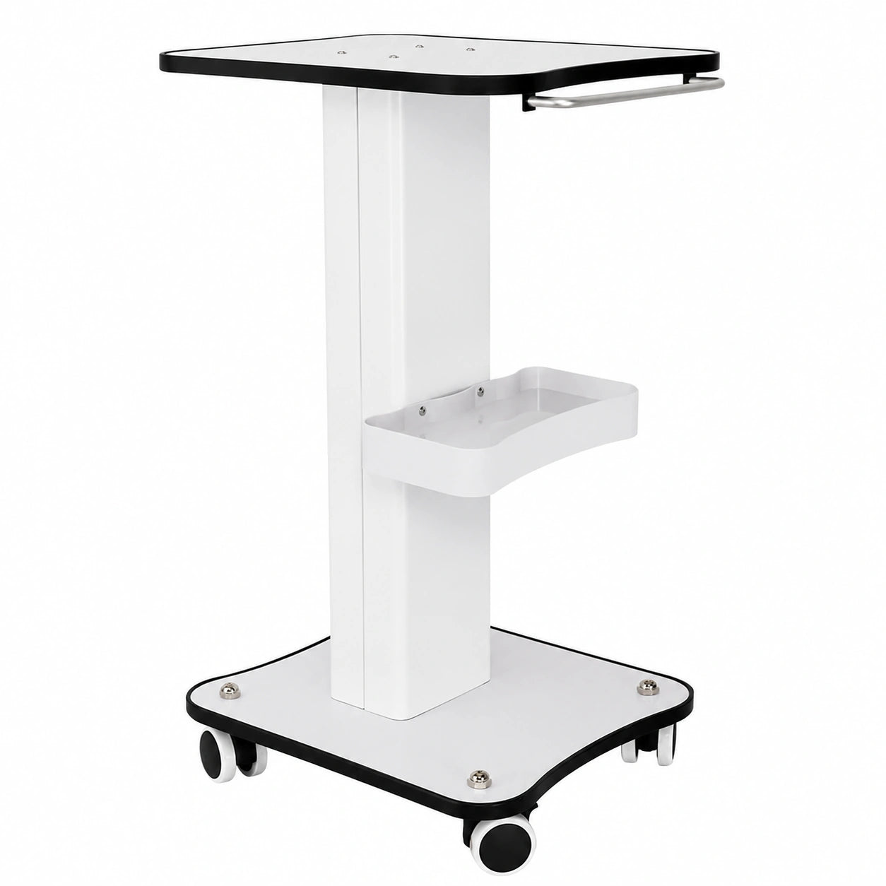Carrito de Almacenamiento de 3 Niveles para Spa y Salón de Belleza, Color Blanco
