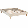Base Tapizada Beige 150x190 cm para Cama, Altura 30 cm - HOMN LIVING