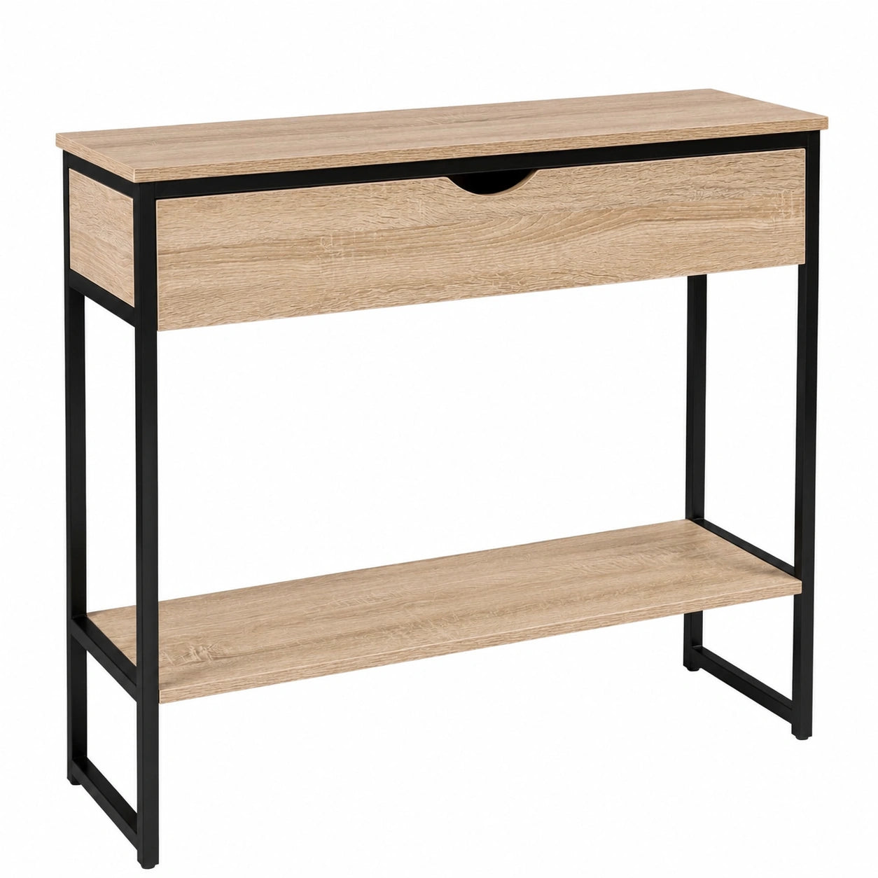 Mesa auxiliar industrial Detroit con cajón y estante
