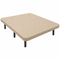 Base Tapizada Hogar24 con Patas de Metal y Tejido Transpirable 135x190 cm